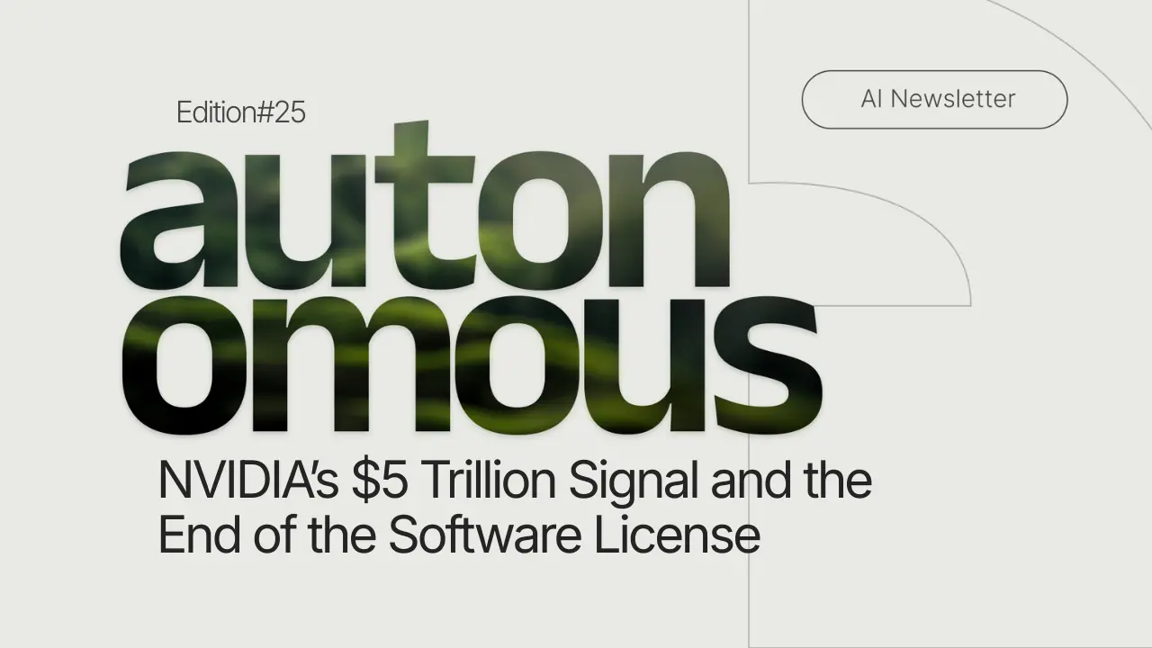 NVIDIA’s $5 Trillion Signal and the End of the Software License
