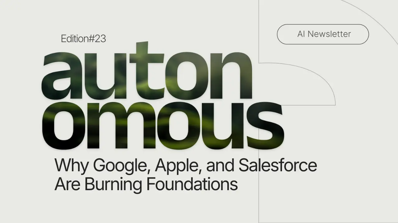 Why Google, Apple, and Salesforce Are Burning Foundations