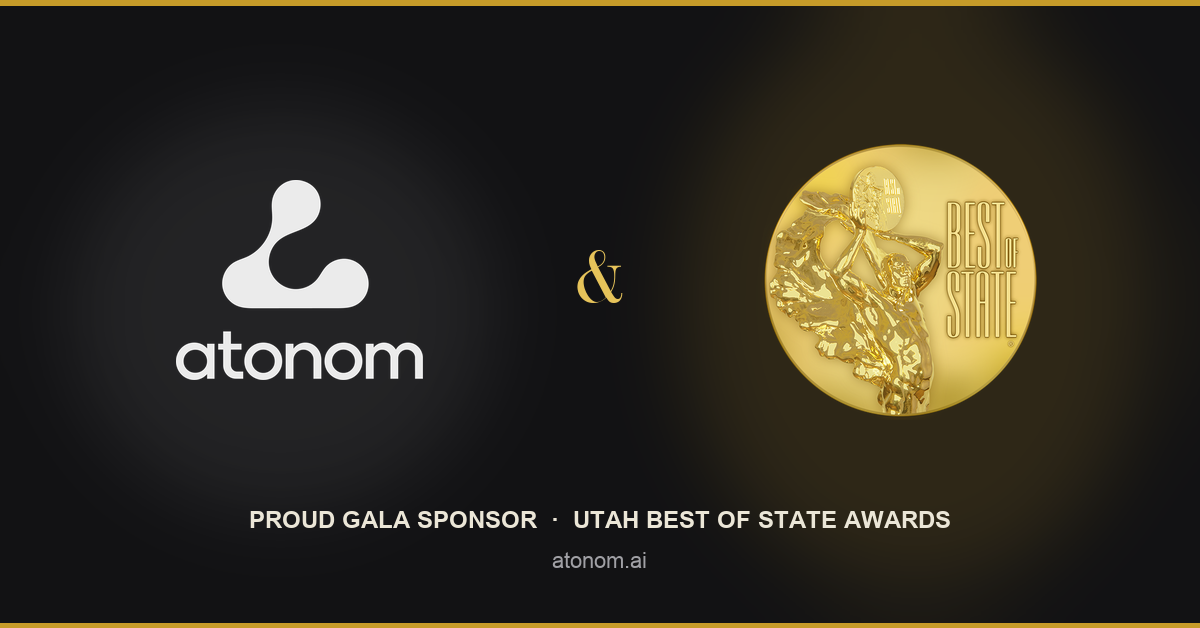 Atonom Proud to Sponsor Utah’s Best of State Awards Gala
