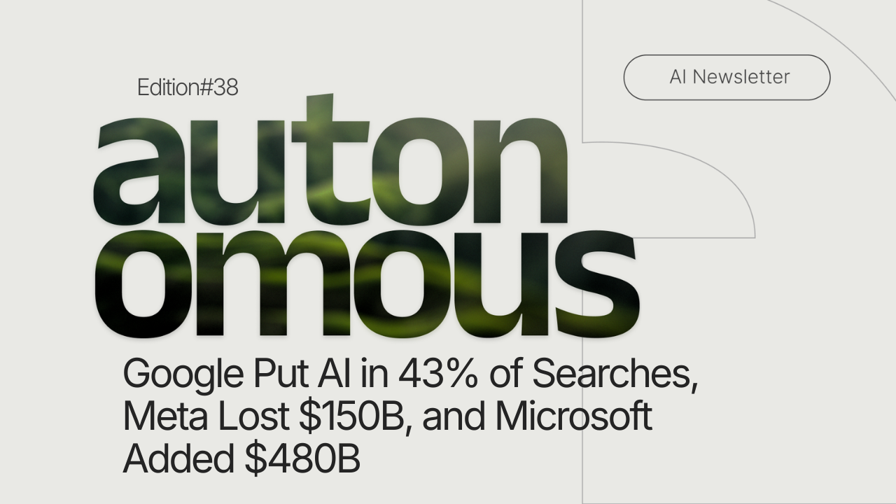 Google Put AI in 43% of Searches, Meta Lost $150B, and Microsoft Added $480B