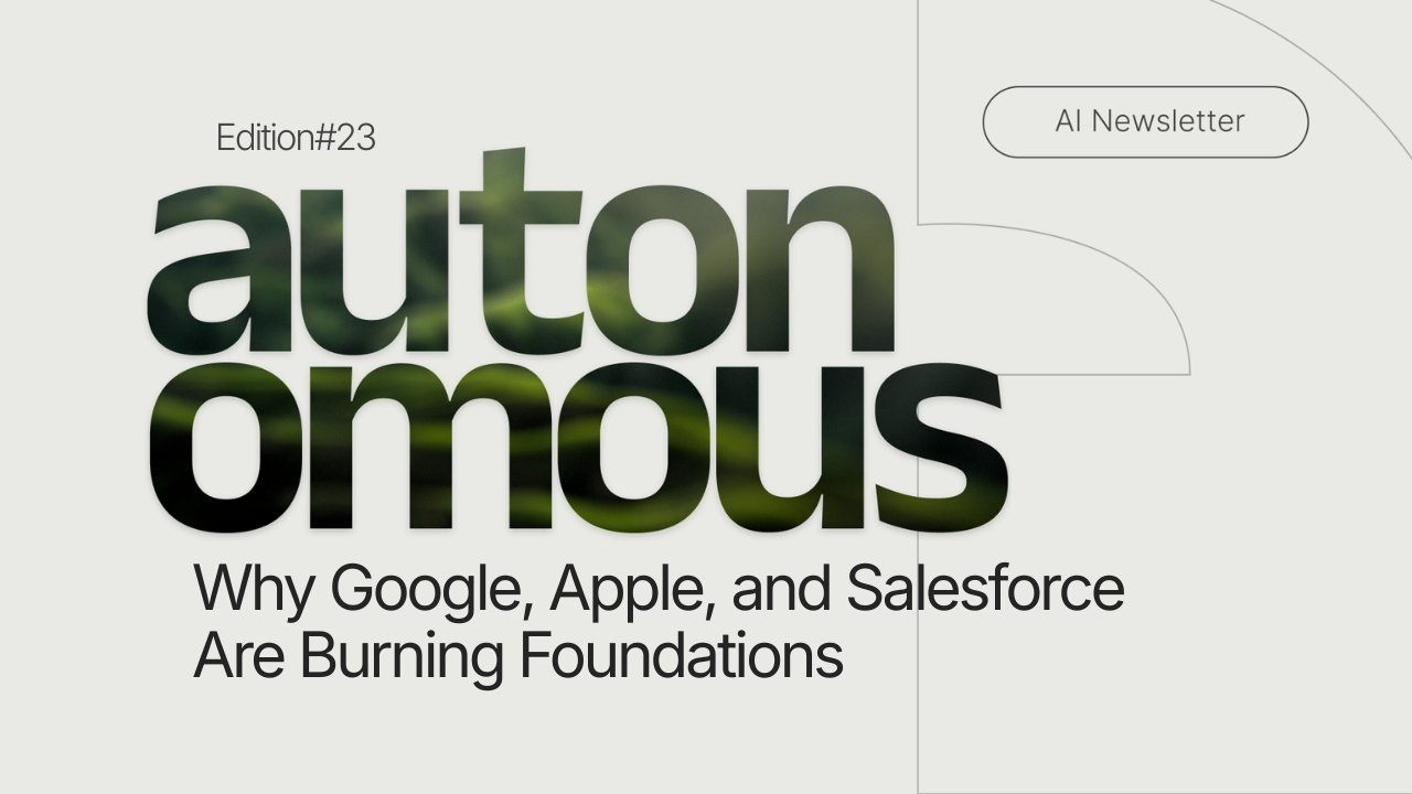 Why Google, Apple, and Salesforce Are Burning Foundations