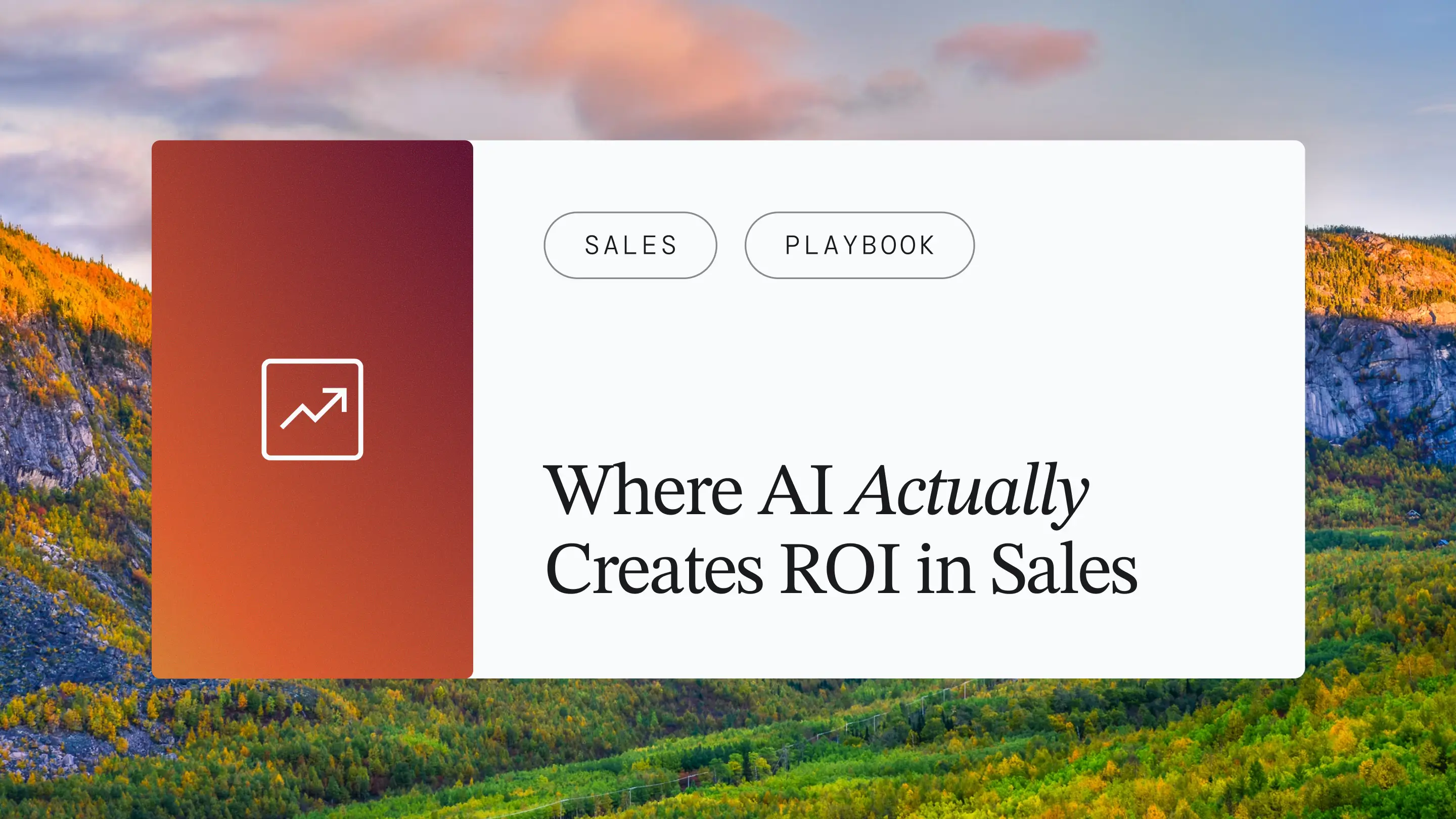 Where AI Actually Creates ROI in Sales